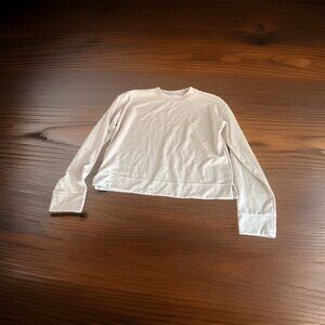 Athleta Women's XS White Long-Sleeve Crew Neck
